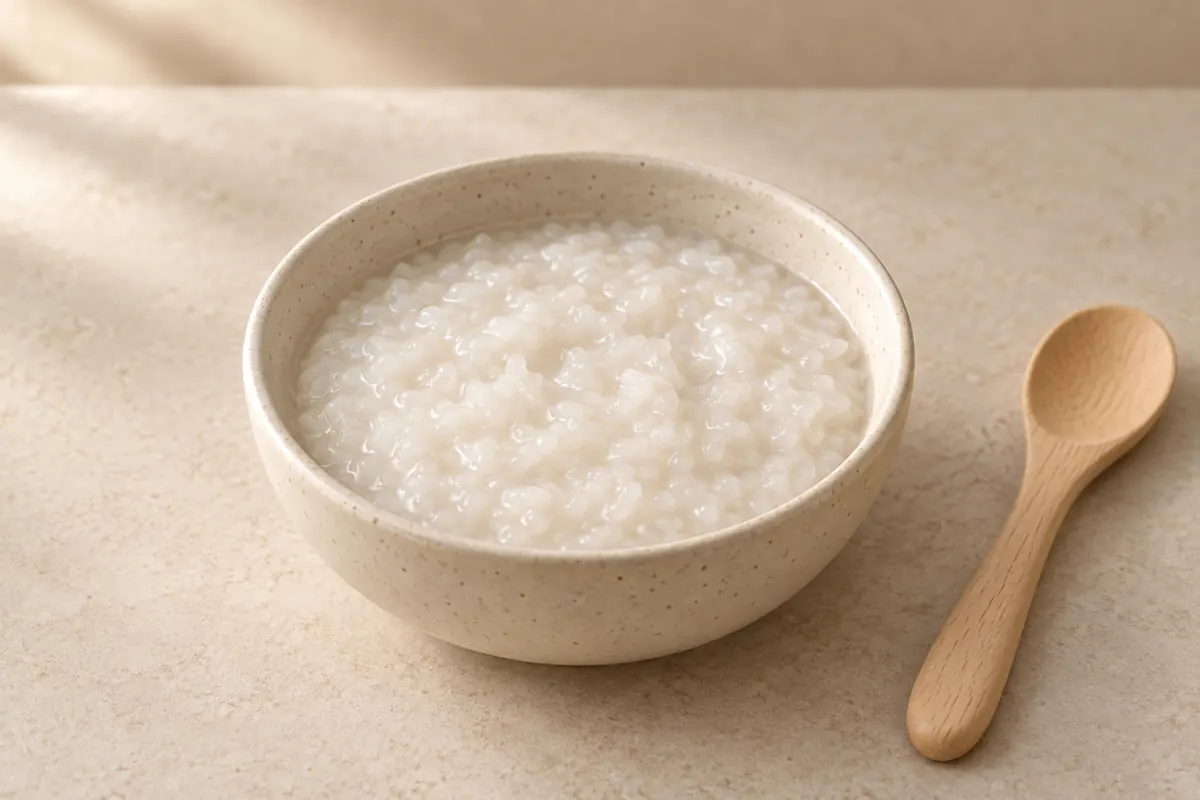 찹쌀 완성 이유식 한 그릇