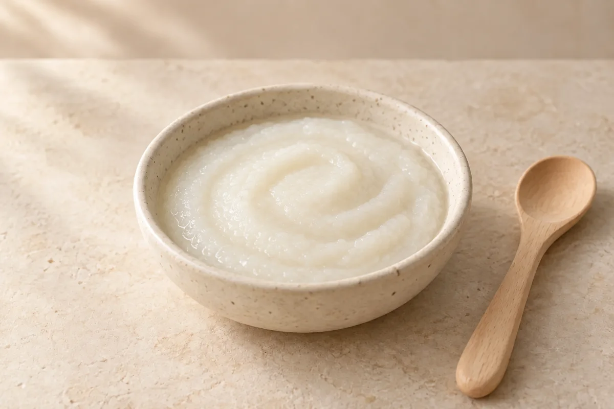 콜라비 완성 이유식 한 그릇